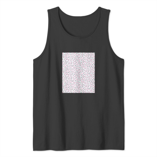 Discover 80'S Feel Pattern Pink And Green 2 Tank Tops