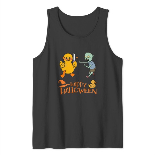 Discover Killer Rubber Duck battling Zombie Tank Tops