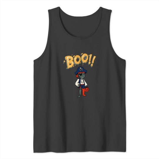Discover Cute Halloween Spooky Pirate Tank Tops