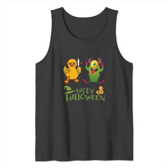 Discover Dreadful Duck of Dooom vs. Enchanted Green Monster Tank Tops