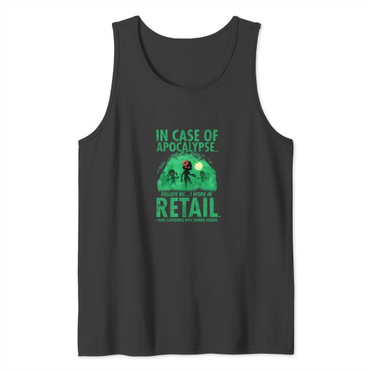 Discover Retail Worker Funny Zombie Halloween Tank Tops
