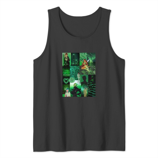 Discover Green Collage Active Tank Top - Perfect for Summer