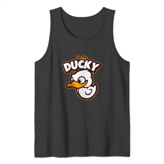 Discover Lucky Ducky Premium Scoop Tank Tops