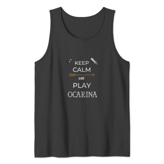Discover Keep Calm and Play OCARINA Tank Tops