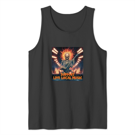 Discover 3 Support Live Local Music Tank Tops