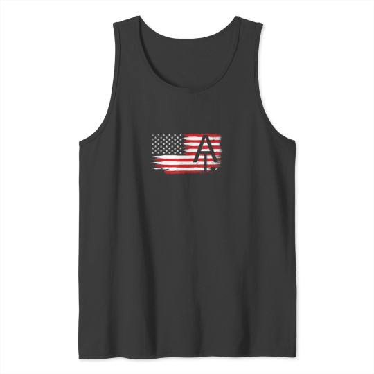 Discover Appalachian Trail Patriotic American Flag Hiking Tank Tops