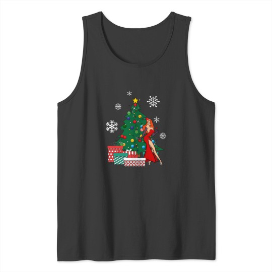 Discover Jessica Rabbit Around The Christmas Tree Tank Tops