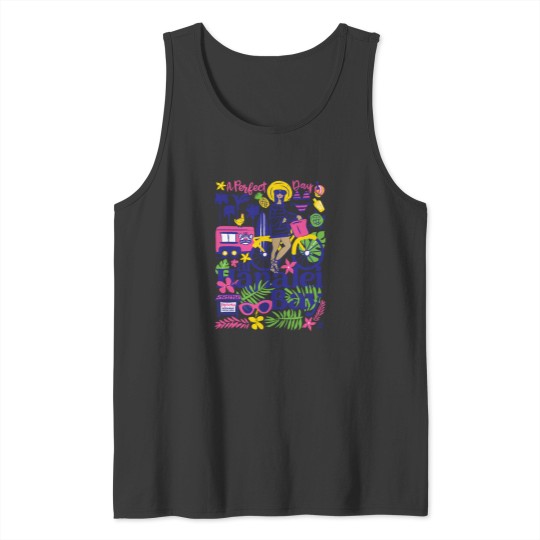 Discover A Perfect Day at Hanalei Bay Collage Active Tank Tops