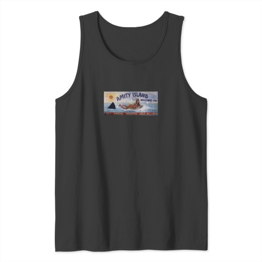 Discover Welcome To Amity Island Tank Tops