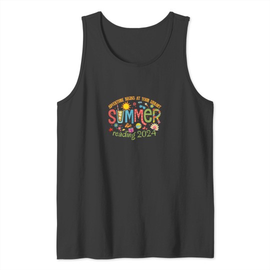 Discover Adventure Begins at Your Library Summer Reading Tank Tops