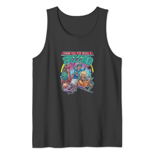 Discover Thank You For Being A Friend The Stay Golden Teenage Mutant Ninja Turtle Tank Tops