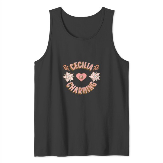 Discover Cecilia is Charming - First Names - Birthday Gifts - Alliteration Fans Essential T-Shirt Tank Tops