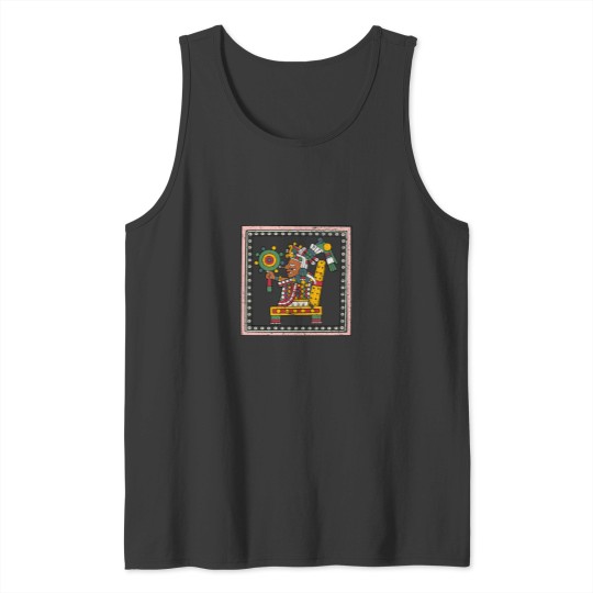 Discover Xochipilli- Framed Transparent Aztec God of the Arts Tank Tops