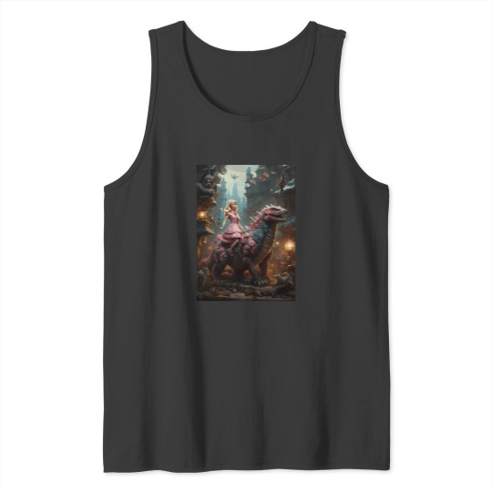 Discover Barbiee Riding Godzillaa 3194 Tank Tops