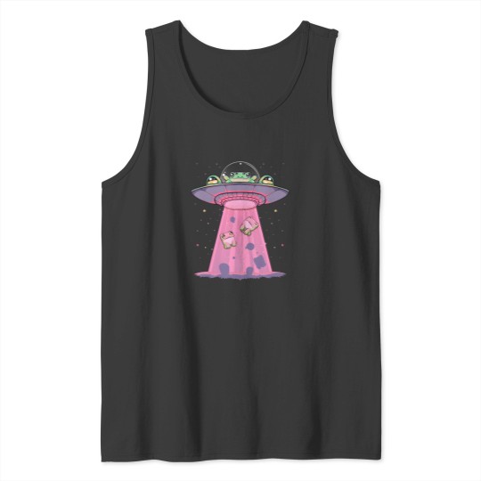 Discover Pastel Goth Kawaii Frogs Beamed By Ufo Aliens Frog Tank Tops