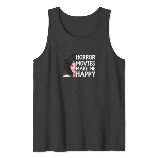 Discover I Love Horror Movies  Anime Girl Tank Tops