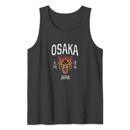 Discover Osaka Japan Tiger Tank Tops