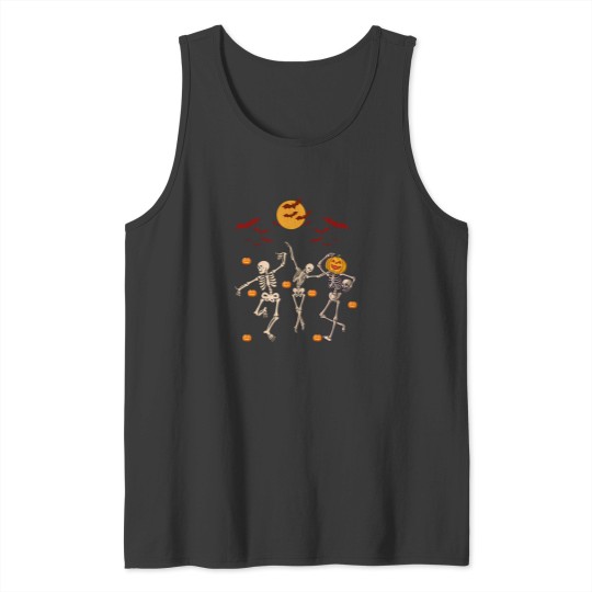 Discover Dancing Skeletons Halloween Tank Tops
