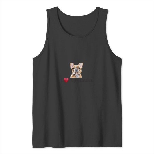 Discover I love my Frenchie Active Tank Tops