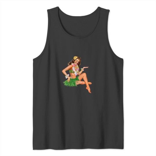Discover Hawaiian Hula Girl Tank Tops