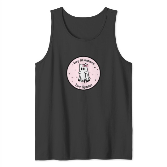 Discover Very Demeowre Very Spooksy Cat Ghostt 227 Tank Tops