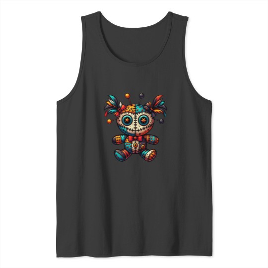 Discover Halloween-Gothic-Voodoo-Cute-Doll Tank Tops
