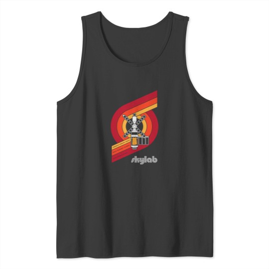 Discover Skylab  Large Print Tank Tops