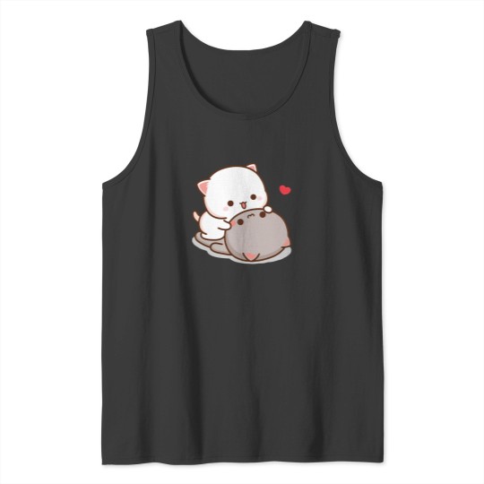 Discover Peach And Goma Mochi Cat Love Classic Tank Tops