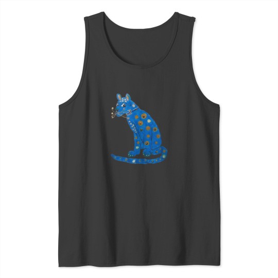 Discover Blue Cat 2 Tank Tops