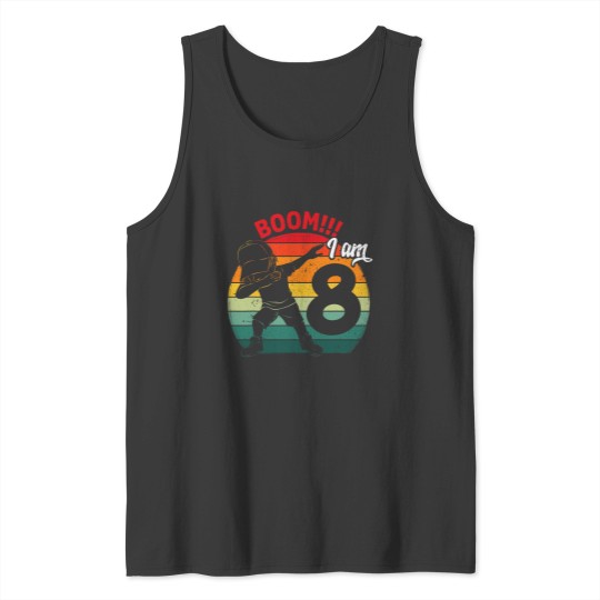 Discover Dabbings Boy 8th Birthday Party 8 Eight Years Old Kids Boys Tank Tops