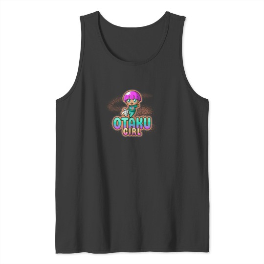 Discover Otaku Girl Manga 2 Tank Tops