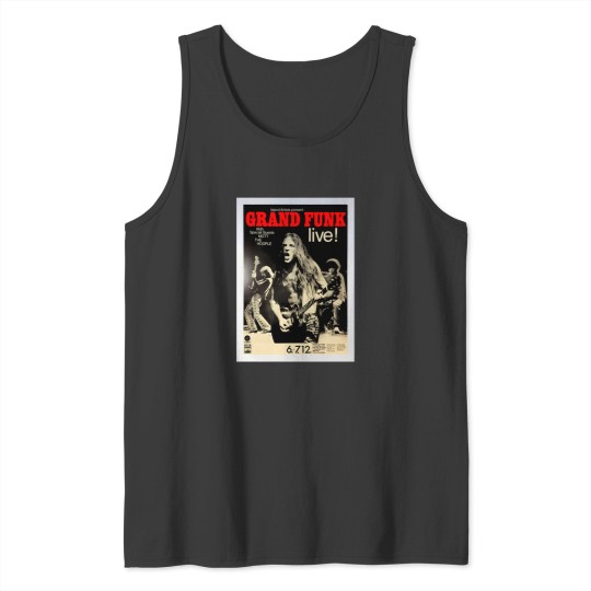 Discover Grand Funk - Concert Poster. Tank Tops