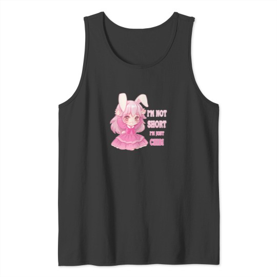 Discover Anime Funny I'M Not Short Chibi Otaku Kawaii Gift 3 Tank Tops