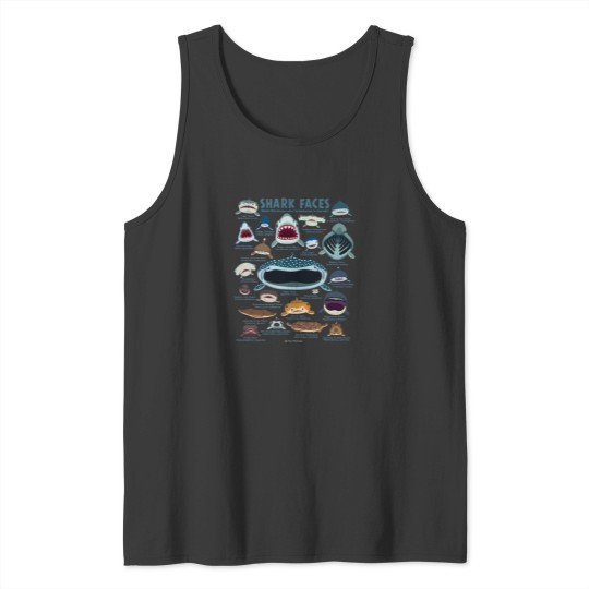 Discover Shark Faces Tank Tops