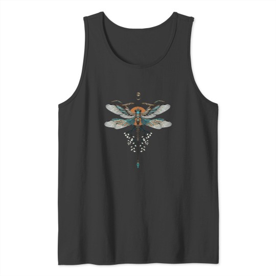 Discover Dragon Fly Tattoo Tank Tops