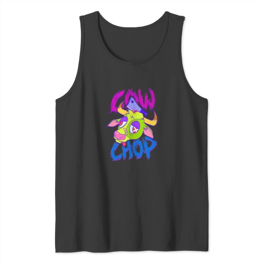 Discover Cow Chop Tank Tops