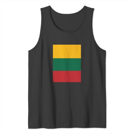 Discover Lithuania Flag Graphic Lithuania Flag Graphic Tank Tops