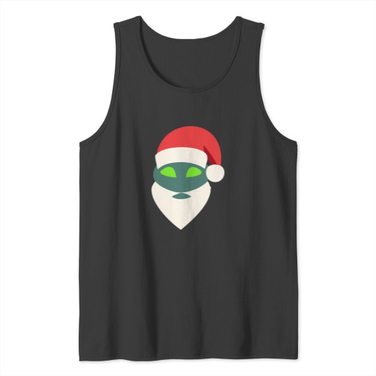 Discover Alien Head Santa Claus Tank Tops
