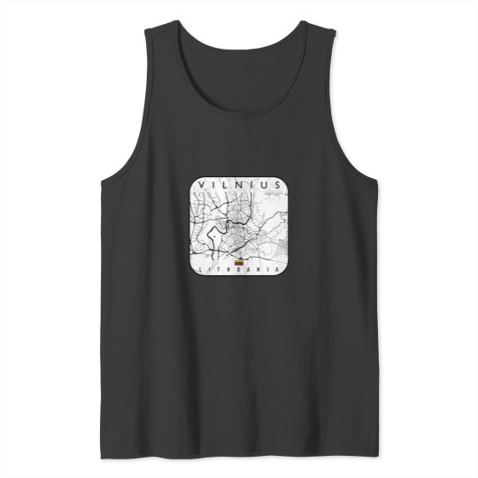 Discover VILNIUS MAP LITHUANIA (1)VILNIUS MAP LITHUANIA (1) Tank Tops