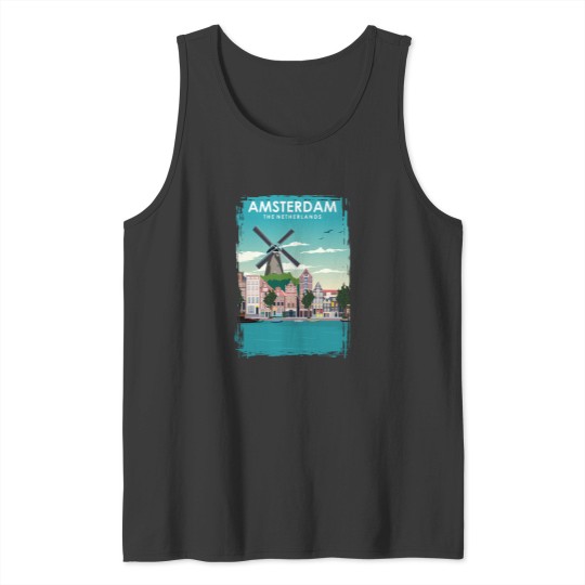 Discover Amsterdam Travel Tank Tops