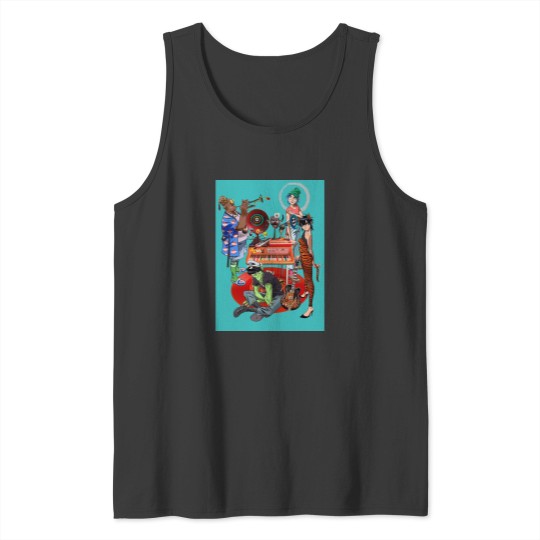 Discover Gorillaz Cool Member Cartoon Tank Top