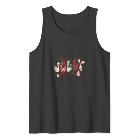 Discover Christmas Plaid Tank Tops