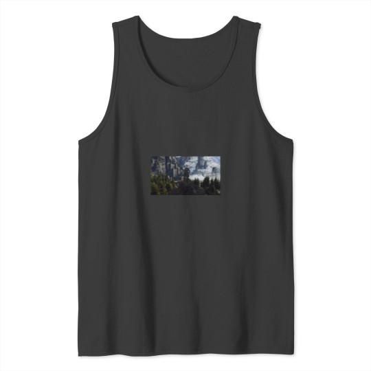 Discover Witcher 3 Kaer Moren Wanderer above the sea fog Tank Tops