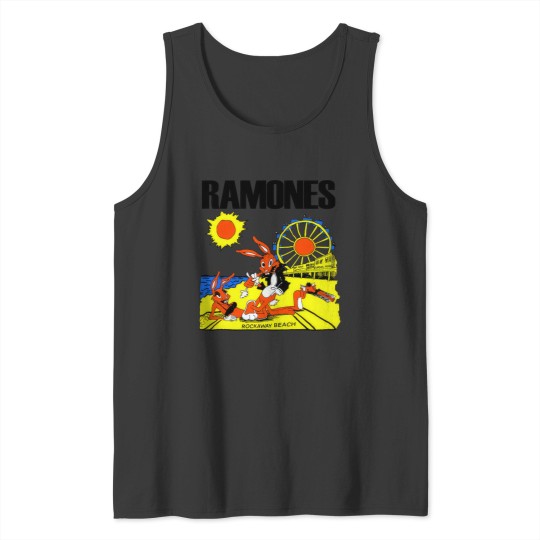 Discover Vintage 1988 Ramones Rockaway Beach Shirt, Ramones Rock Band Tank Tops