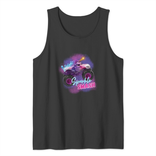Discover Sparkle Smash Monster Truck Shirt, Unicorn Monster Truck Tank Tops