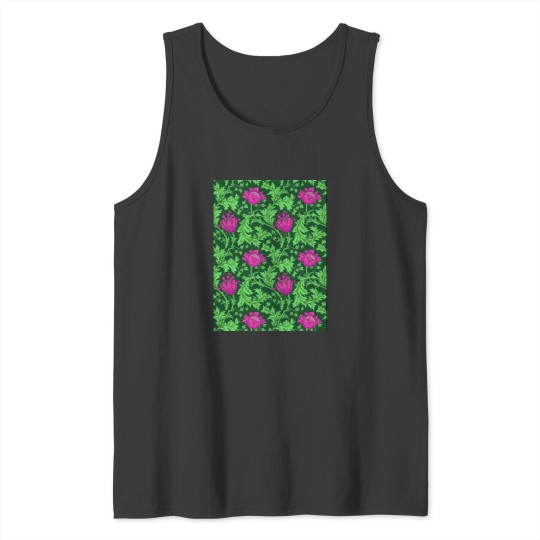 Discover William Morris Anemone, Emerald Green and Fuchsia Tank Tops
