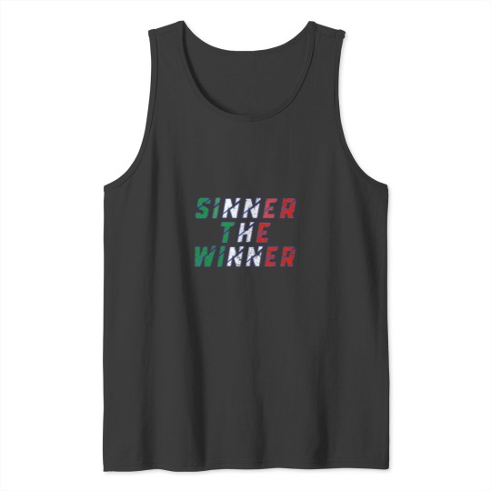 Discover Sinner the winner (Italian flag and azzurro colors) Tank Tops