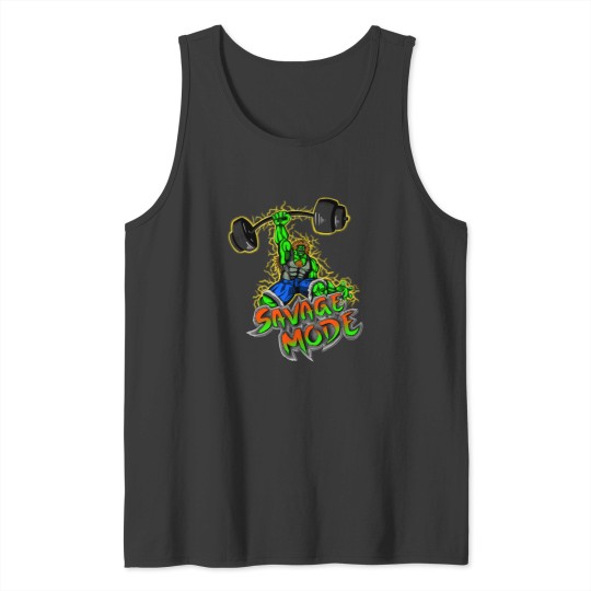 Discover Fitness Gaming T-ShirtBlanka Savage Mode T-Shirt_by RuffClothing_ Tank Tops