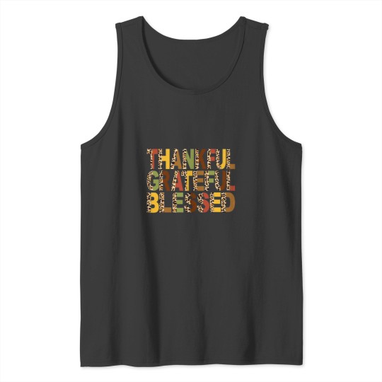 Discover Halloween Thankful Grateful Blessed Pumpkin Thanksgiving Fall Vibes 461 Tank Tops