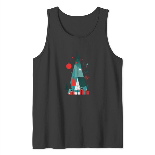 Discover A Shape Christmas Tree Tank Tops